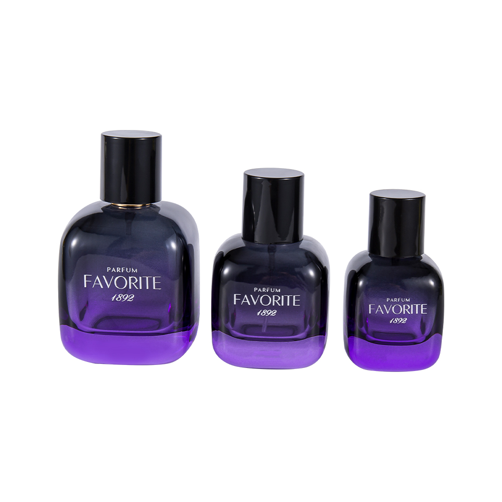 GC4870-WJ2531 100 ML dekorativ parfymeflaske av glass med PP-hette, serie med flere kapasiteter