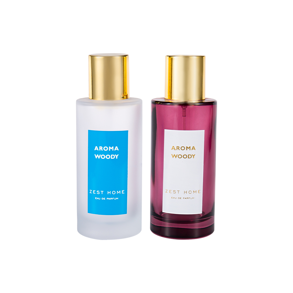 GC3989-WJ2388 100ML Engros klassisk frostet parfymeflaske luksus gulltopp