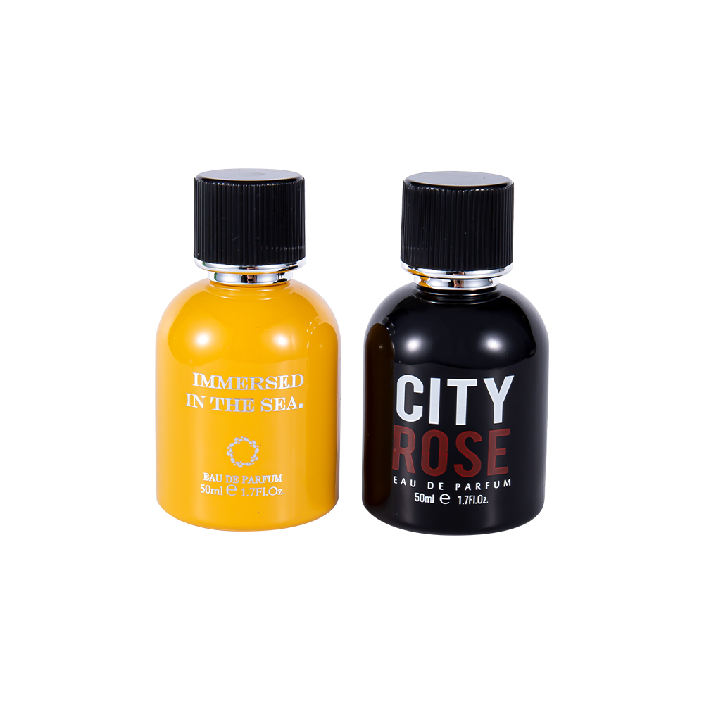 GC4464-WJ2339 50 ML splitter ny dekorativ glassparfymeflaske med svart parfymehette