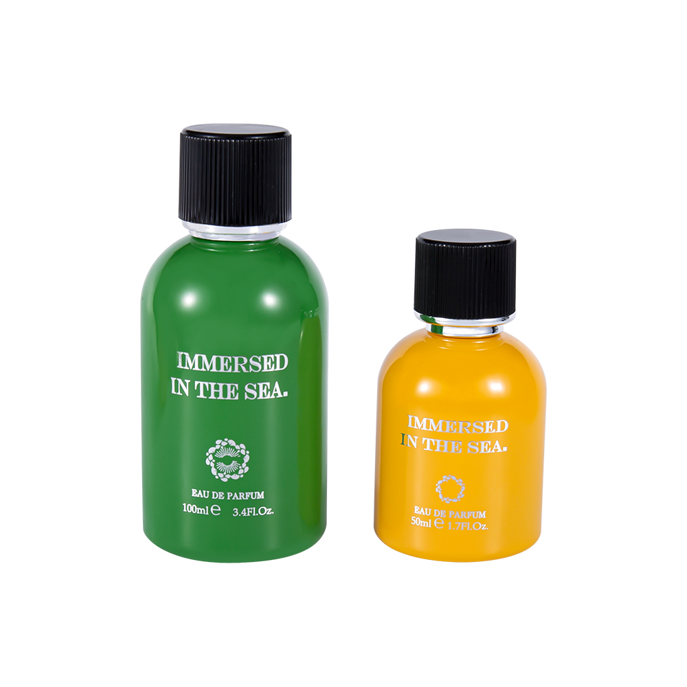 GC4464-WJ2339 50 ML splitter ny dekorativ glassparfymeflaske med svart parfymehette