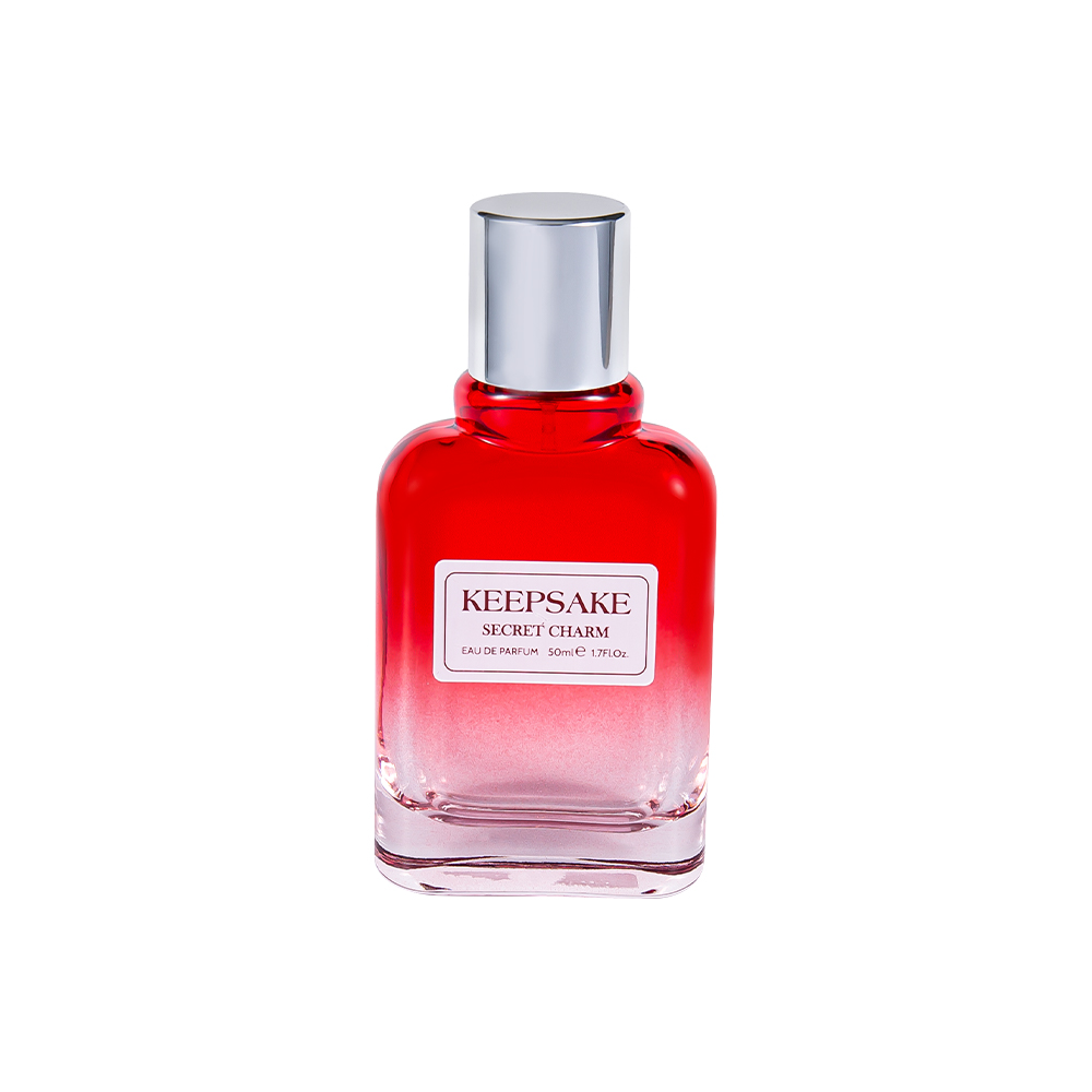 KY861-WJ412 50 ml splitter ny tom parfymeflaske i glass med skinnende sølvhette